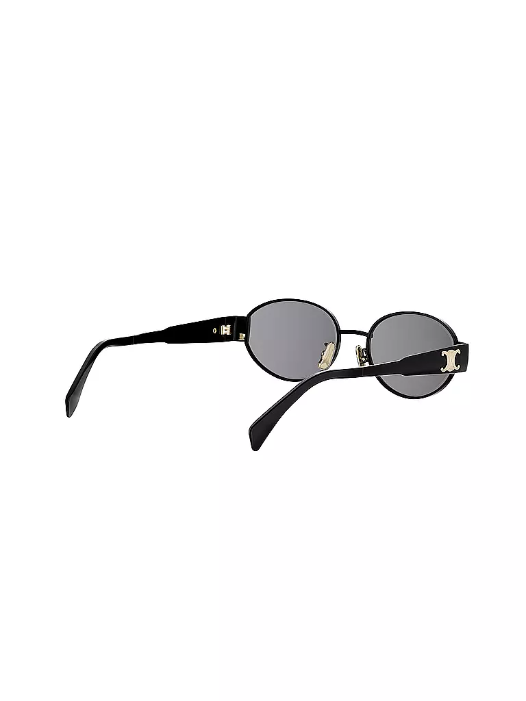 CELINE | Gafas de sol ovaladas negras Metal Triomphe | 