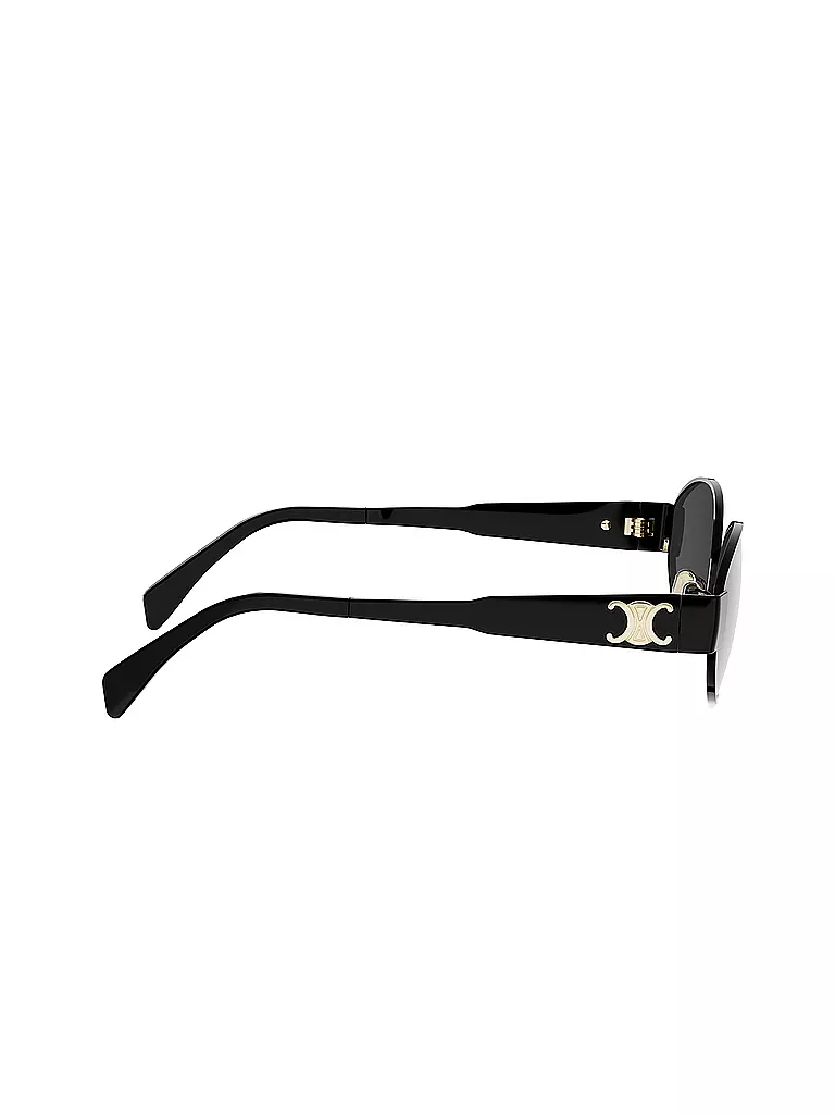CELINE | Gafas de sol ovaladas negras Metal Triomphe | 