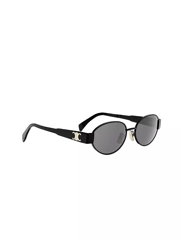 CELINE | Gafas de sol ovaladas negras Metal Triomphe | 