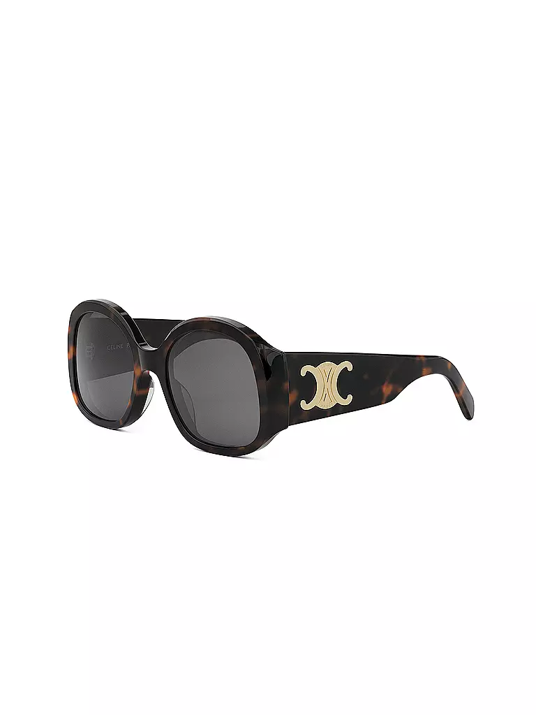 CELINE | Gafas de sol redondas Maxi Triomphe color havana marrón | Marrón