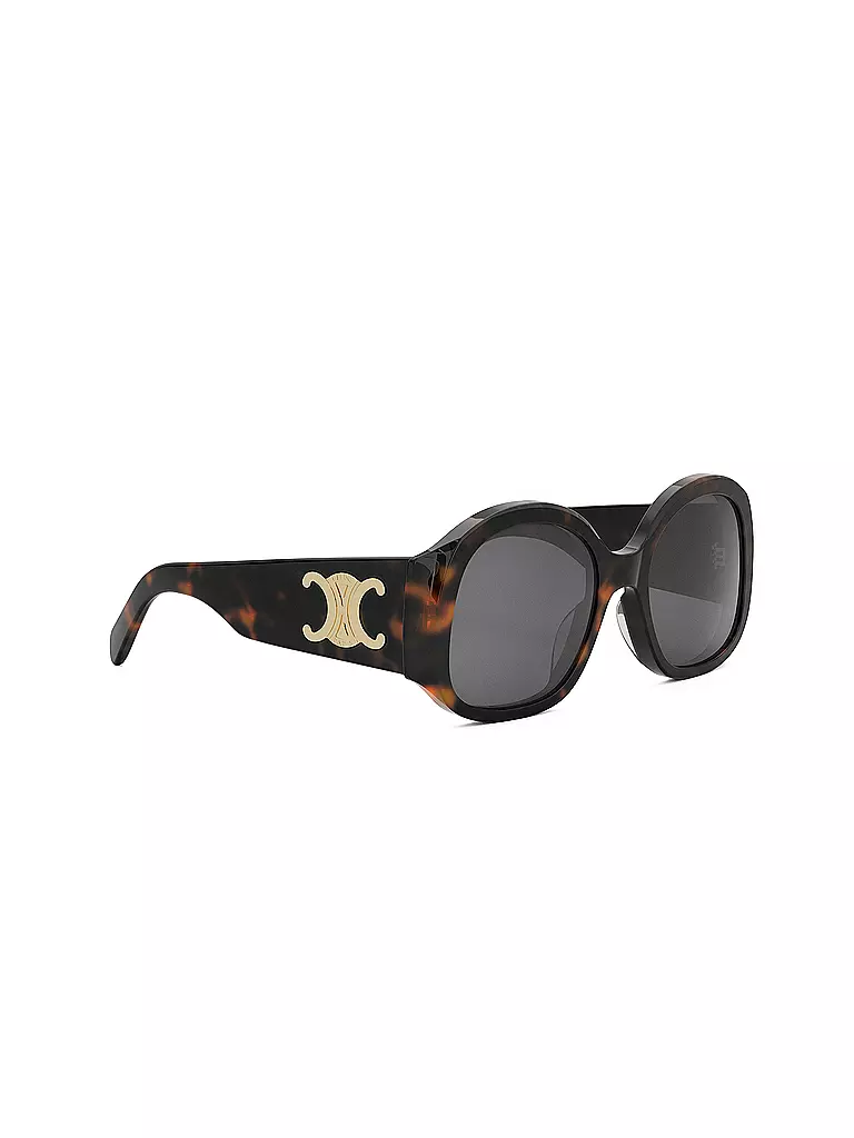 CELINE | Gafas de sol redondas Maxi Triomphe color havana marrón | 