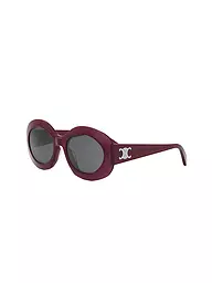 CELINE | Gafas de sol redondas rojas Triomphe | Rojo oscuro