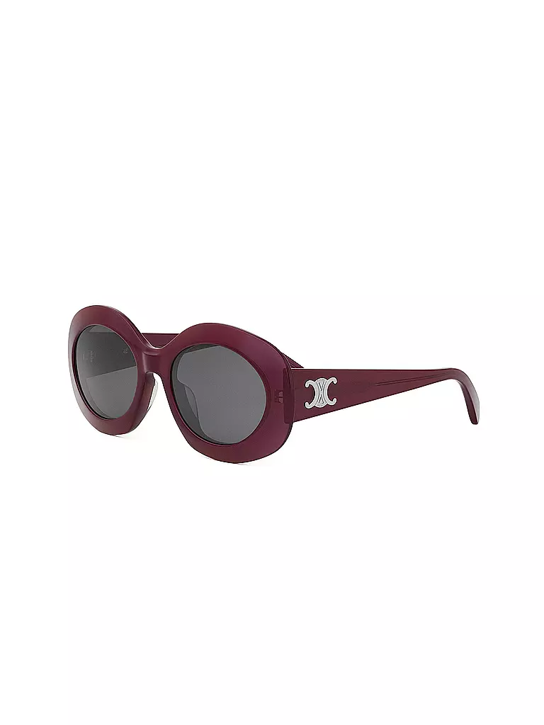 CELINE | Gafas de sol redondas rojas Triomphe | Rojo oscuro