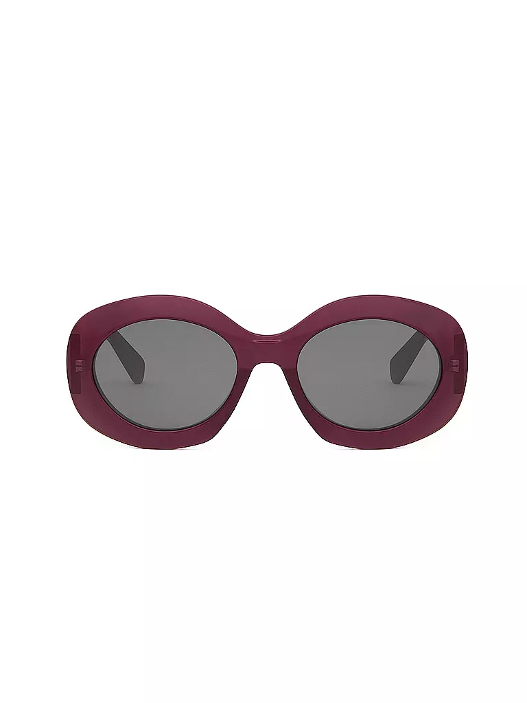 CELINE | Gafas de sol redondas rojas Triomphe | Rojo oscuro