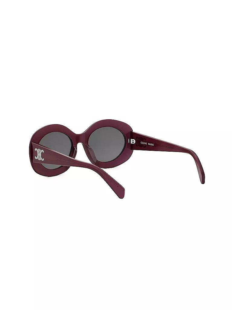 CELINE | Gafas de sol redondas rojas Triomphe | Rojo oscuro