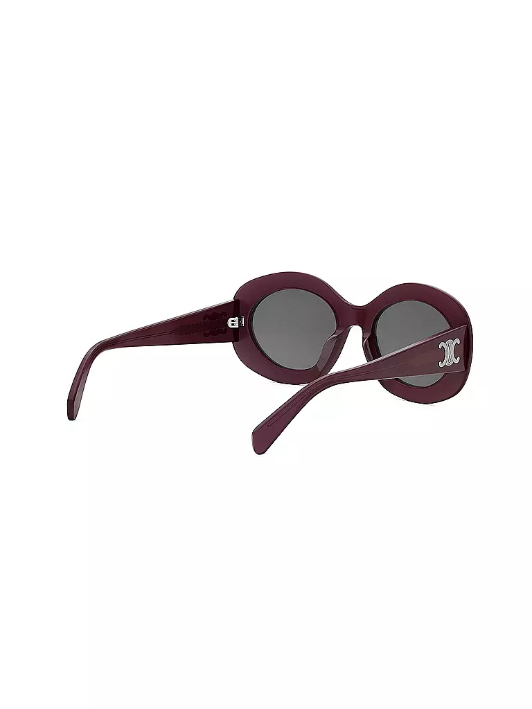 CELINE | Gafas de sol redondas rojas Triomphe | Rojo oscuro