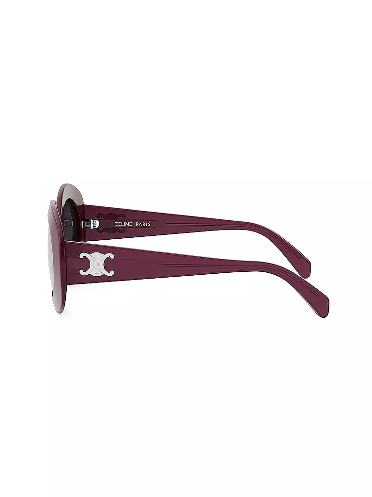 CELINE | Gafas de sol redondas rojas Triomphe | Rojo oscuro