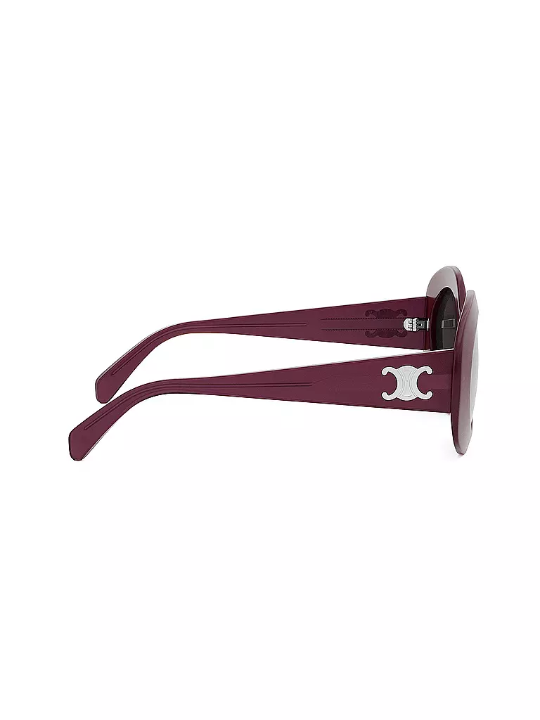 CELINE | Gafas de sol redondas rojas Triomphe | Rojo oscuro