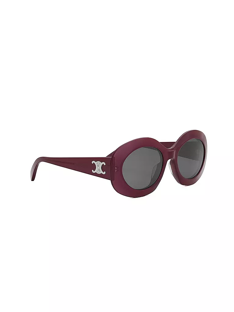 CELINE | Gafas de sol redondas rojas Triomphe | Rojo oscuro