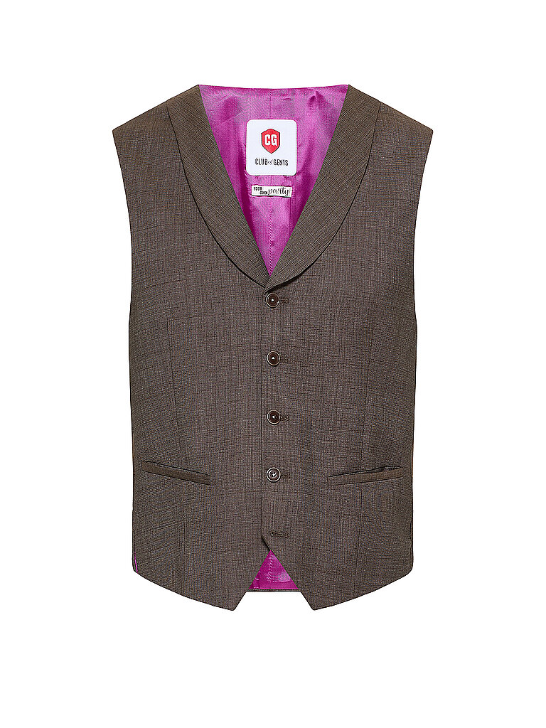 Chaleco de traje Slim Fit PHILLIP marrón 48