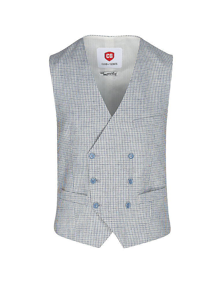 Chaleco de traje azul claro 50