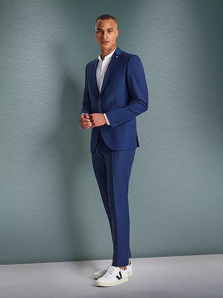 CG - CLUB OF GENTS | Anzughose Slim Fit CEDRIC | Azul oscuro