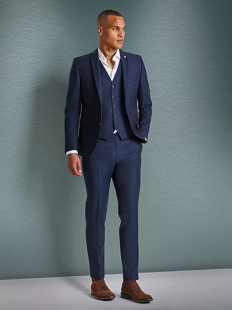 CG - CLUB OF GENTS | Anzugweste Birdsey | Azul
