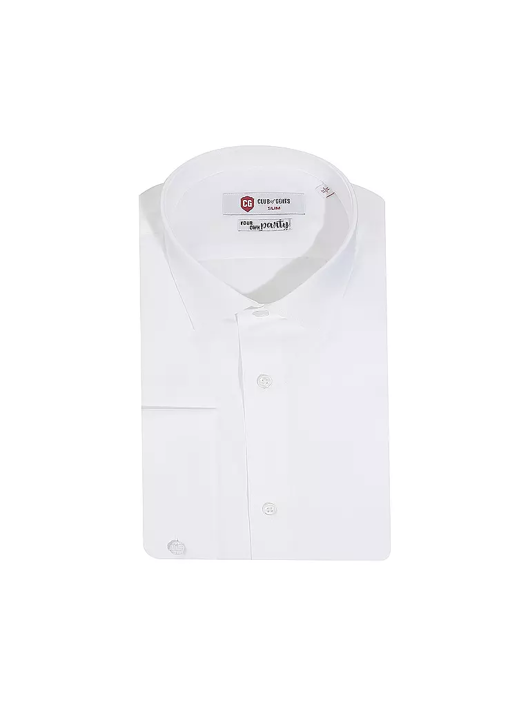 CG - CLUB OF GENTS | Camisa de vestir Slim Fit "Piers" | Blanco