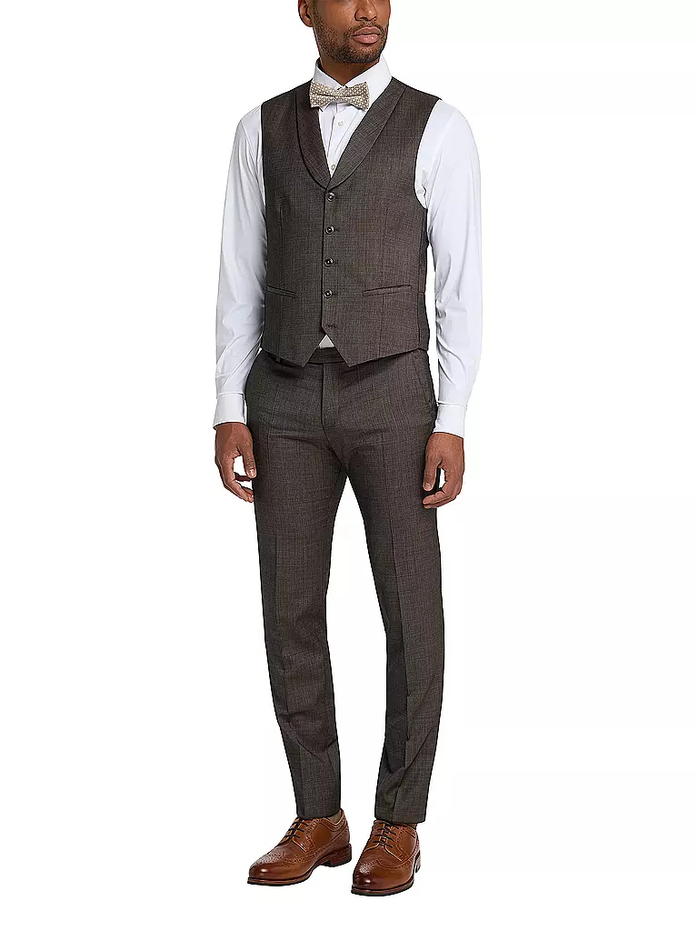 CG - CLUB OF GENTS | Chaleco de traje Slim Fit PHILLIP | Marrón