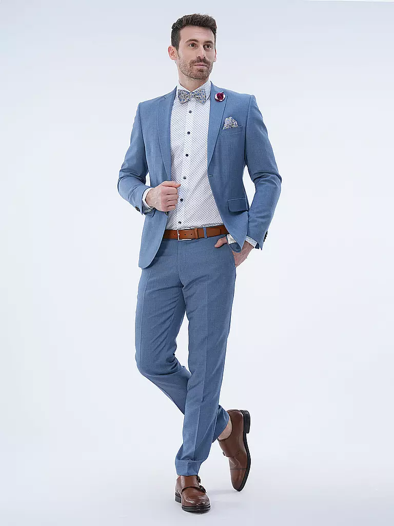 CG - CLUB OF GENTS | Pantalón de traje Slim Fit PASCAL | Azul claro