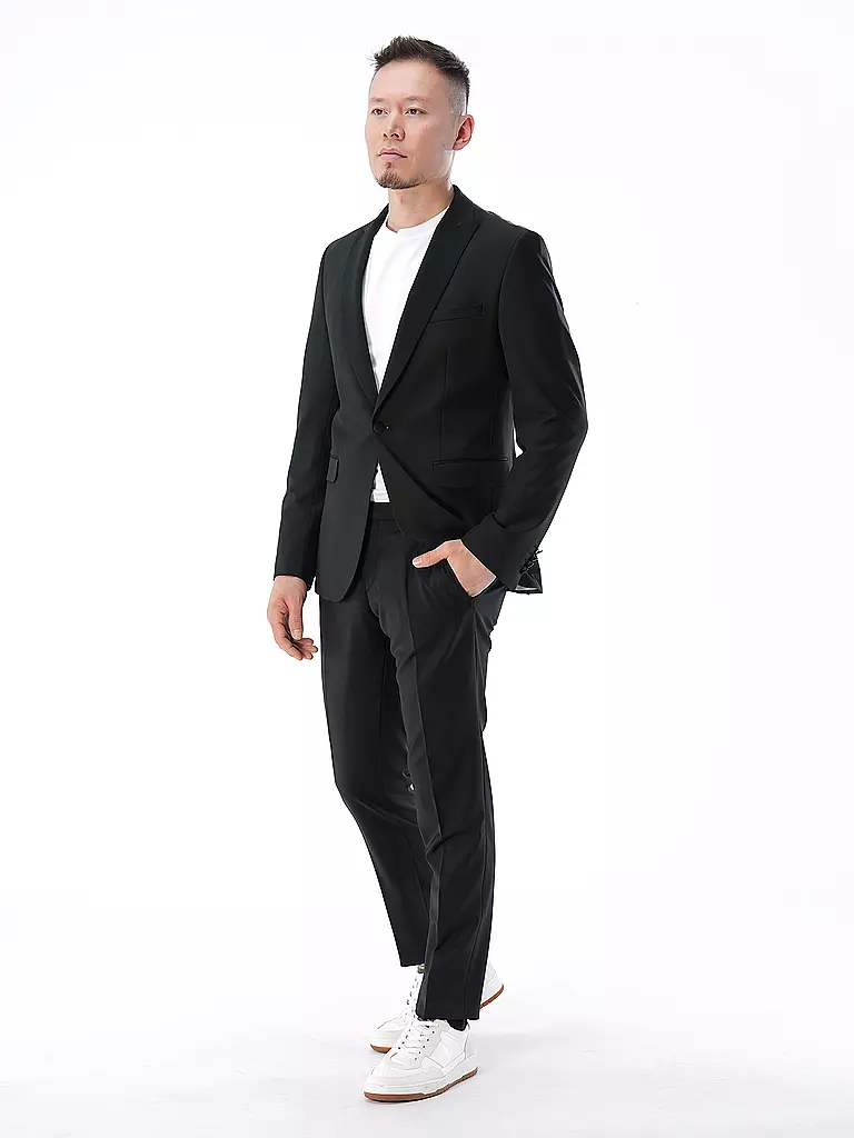 CG - CLUB OF GENTS | Sakko Slim Fit PABLO  | Negro