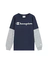 CHAMPION | Camiseta de manga larga para niño | Azul oscuro