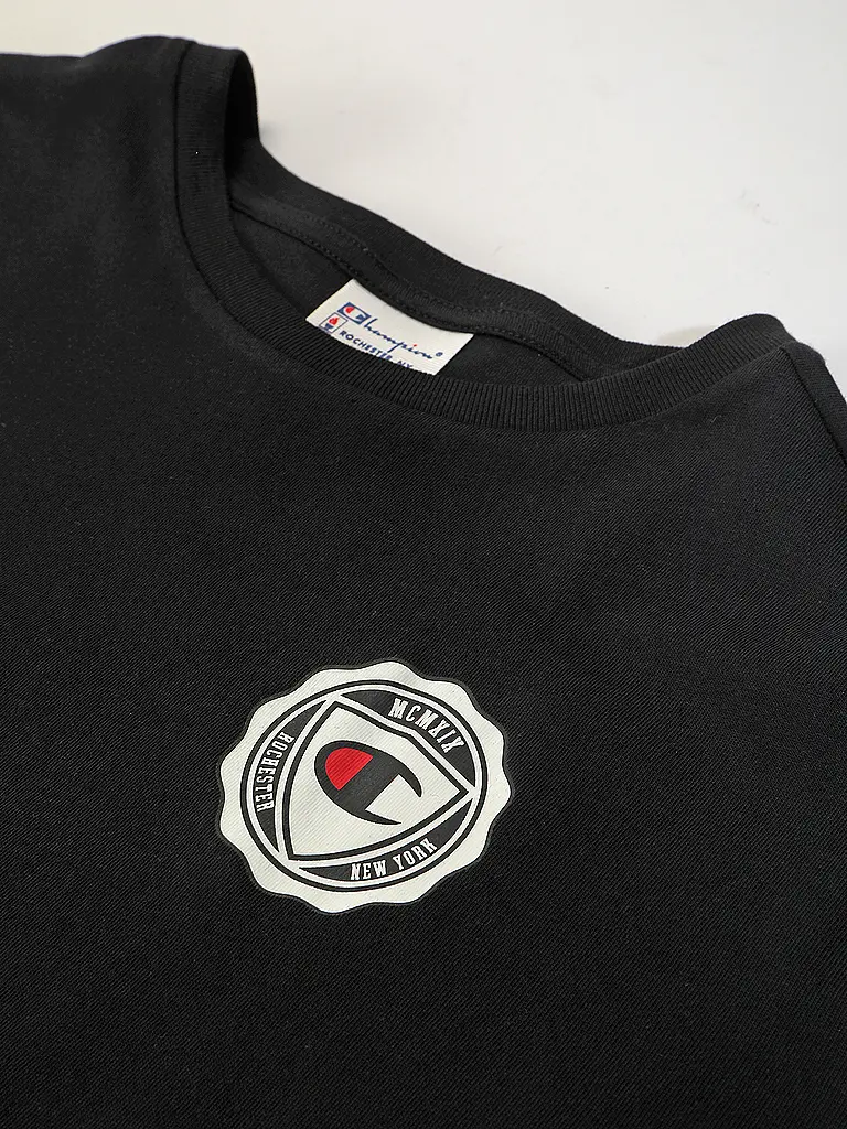 CHAMPION | Nombre del producto: Camiseta de manga larga para niño | Negro