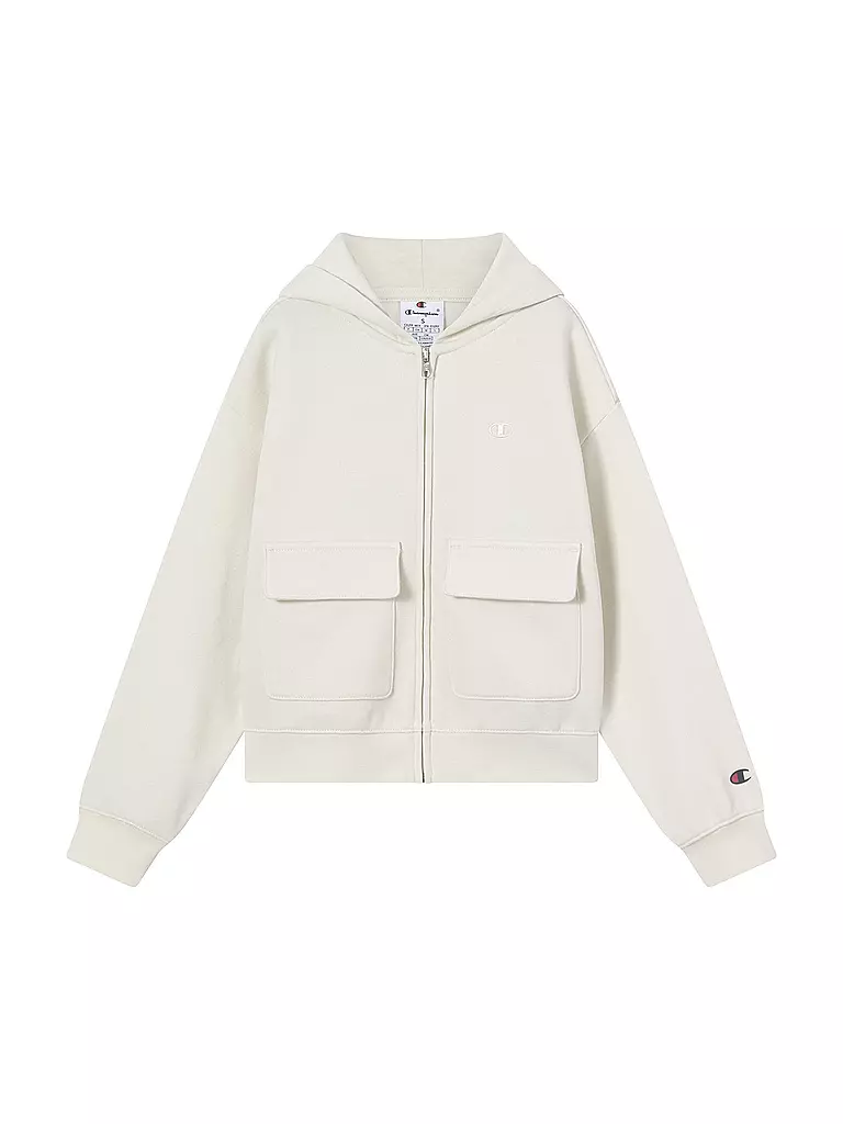 CHAMPION | Sudadera con cremallera para niña | Crema