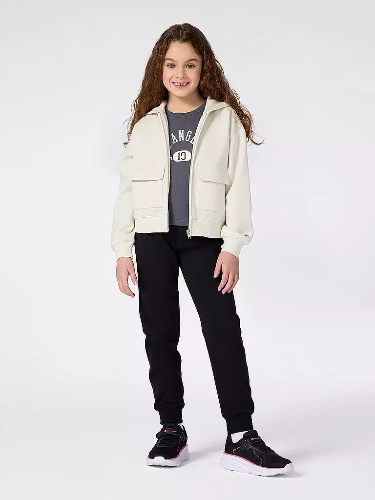 CHAMPION | Sudadera con cremallera para niña | Crema