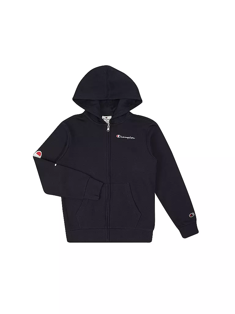 CHAMPION | Sudadera con cremallera para niño | Azul oscuro