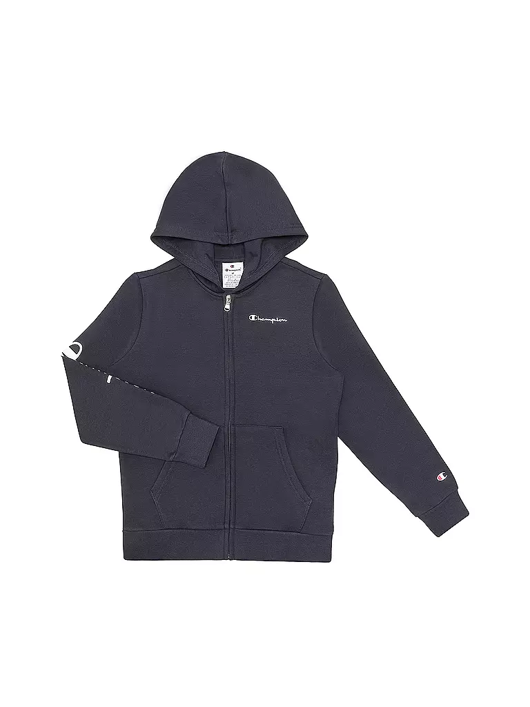 CHAMPION | Sudadera con cremallera para niño | Azul oscuro