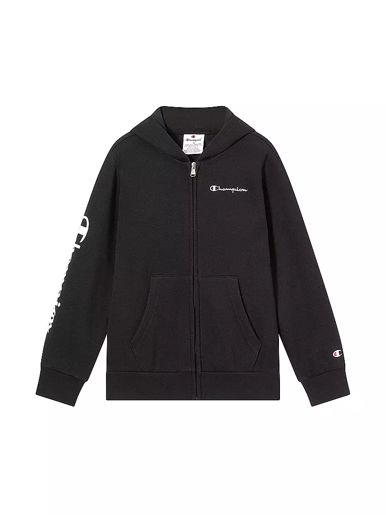 CHAMPION | Sudadera con cremallera para niño | Negro