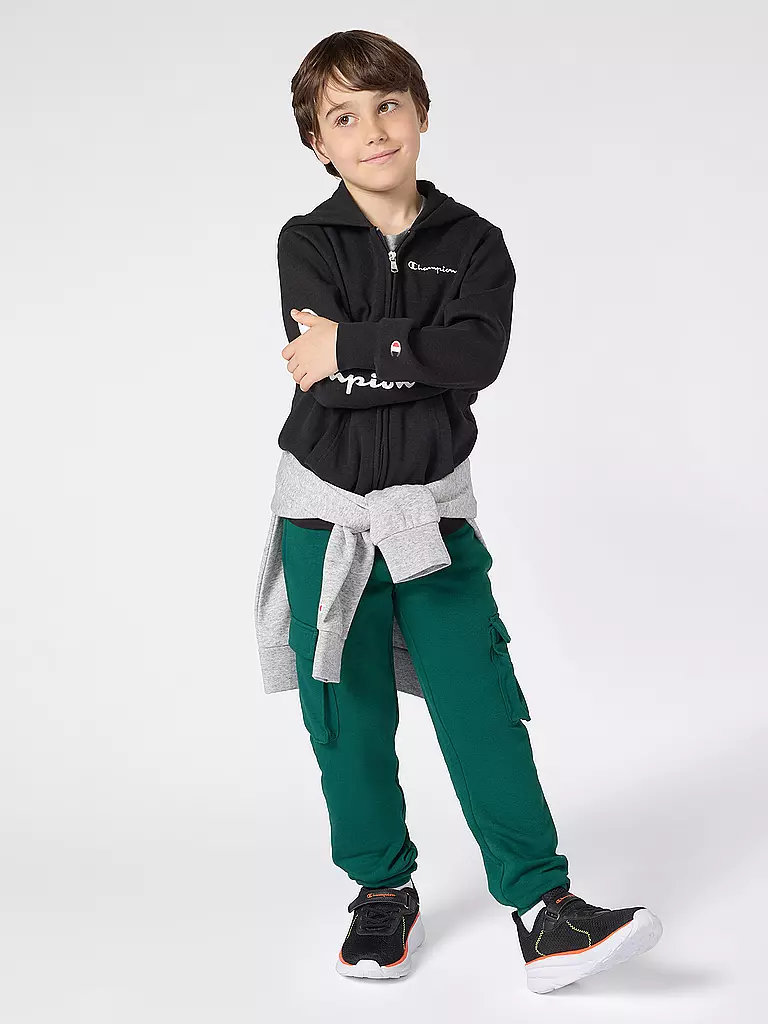 CHAMPION | Sudadera con cremallera para niño | Negro