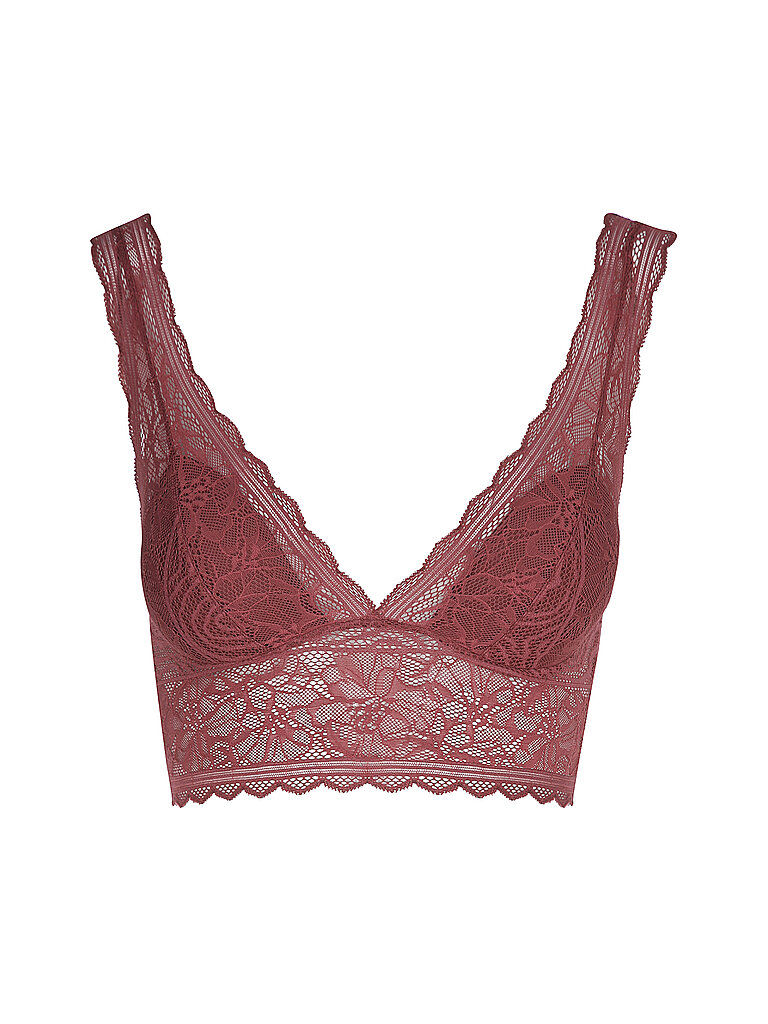 Bustier FLORAL TOUCH sienna rojo oscuro XL