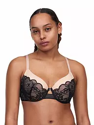 CHANTELLE | Sujetador con aros MIDNIGHT FLOWERS scarlet | Negro