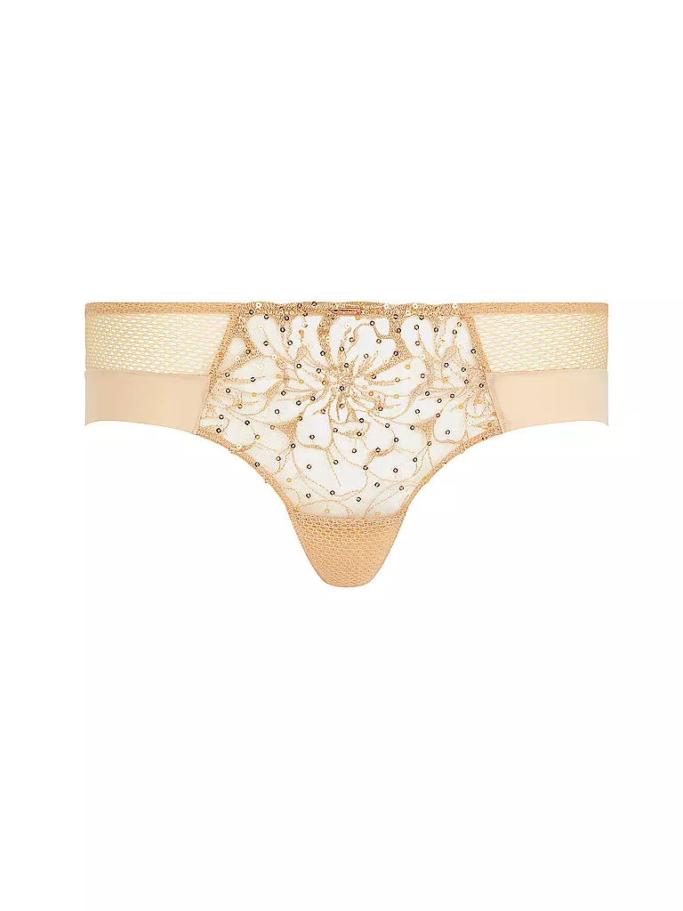 CHANTELLE | Bragas FLEURS SIGNATURE toffee sequins | Camel