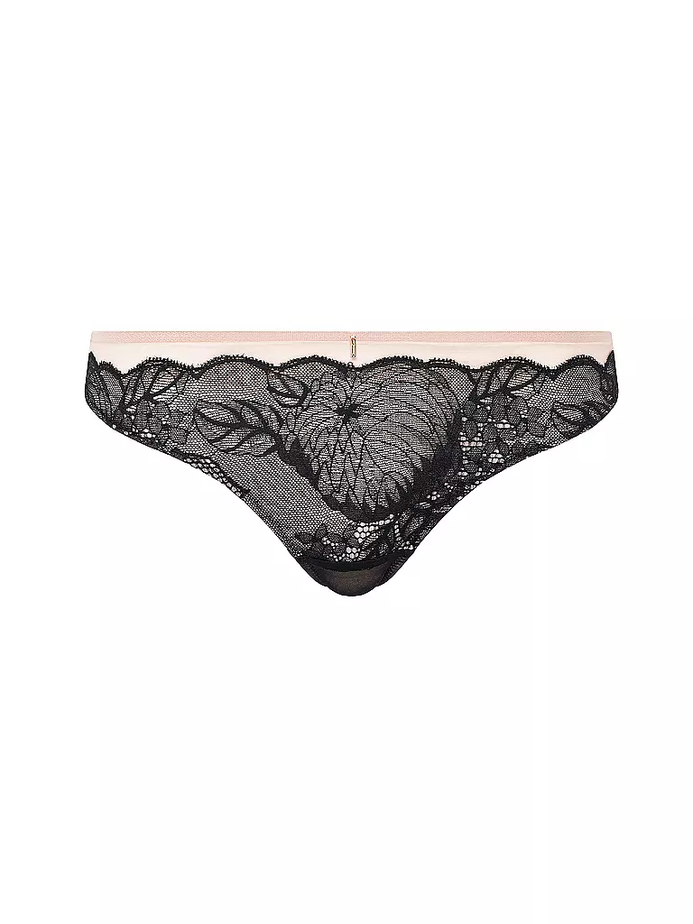 CHANTELLE | String MIDNIGHT FLOWERS schwarz | Negro