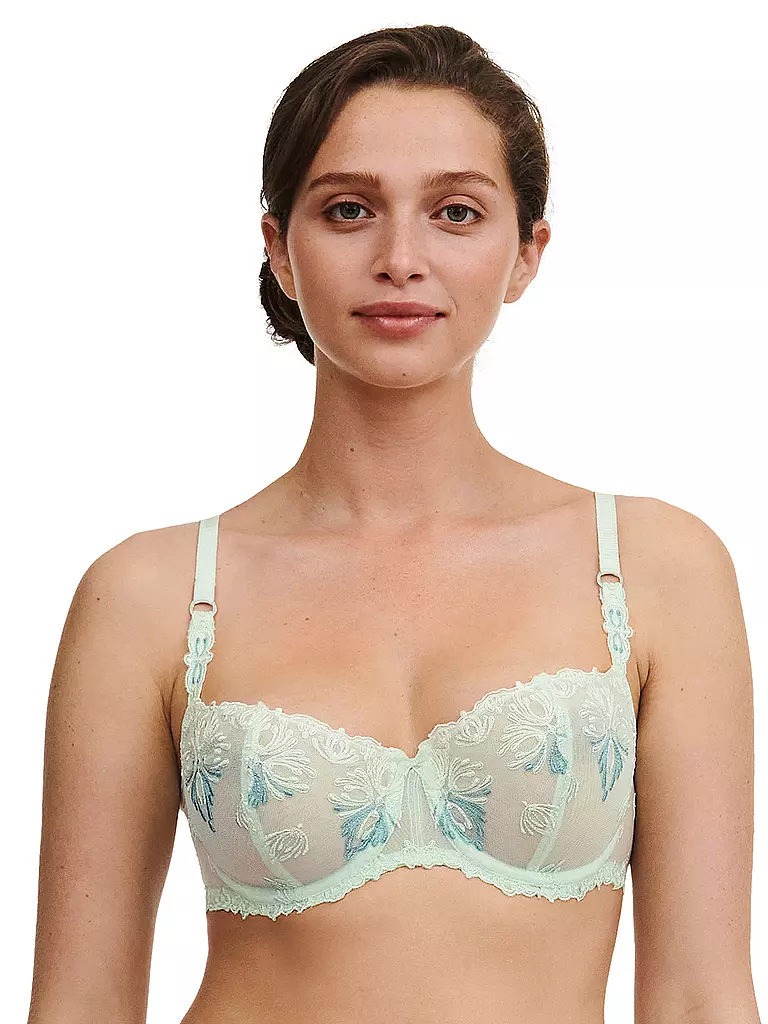CHANTELLE | Sujetador balconette con aros CHAMPS ELYSEES green lily multico | Menta