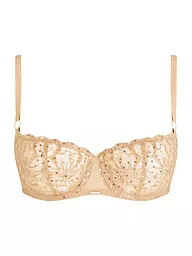 CHANTELLE | Sujetador balconette FLEURS SIGNATURE toffee sequins | Camel