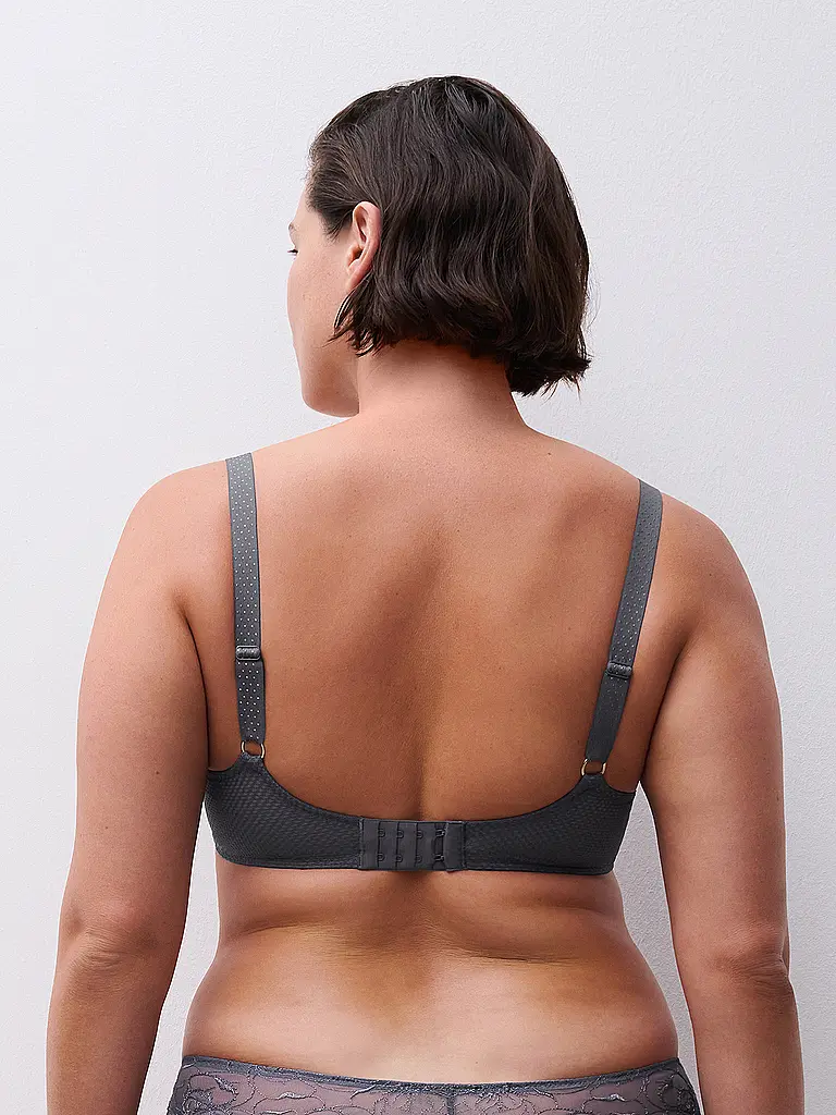 CHANTELLE | Sujetador con aros FLEURS fancy grey | 