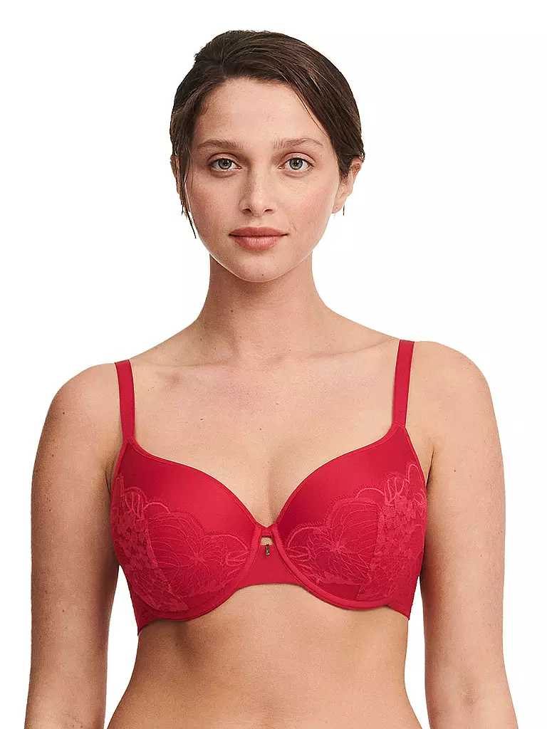 CHANTELLE | Sujetador con aros MIDNIGHT FLOWERS scarlet | Rojo