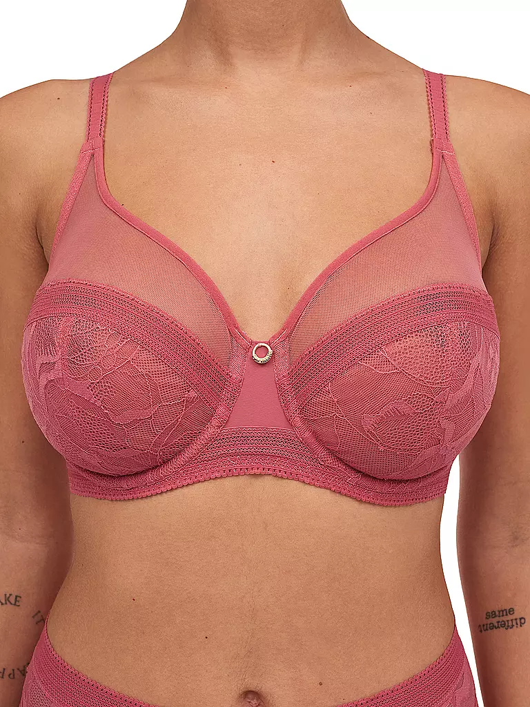 CHANTELLE | Sujetador con aros TRUE LACE corallin | Coral