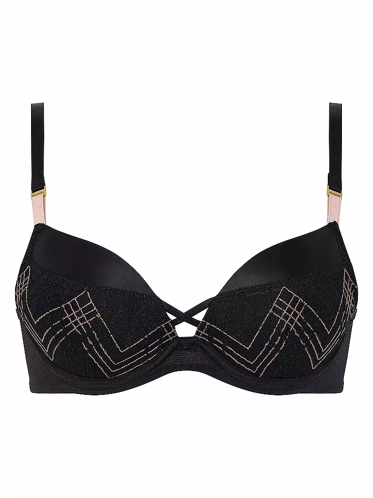 CHANTELLE | Sujetador Push Up MEMENTO negro / lurex rosa | Negro