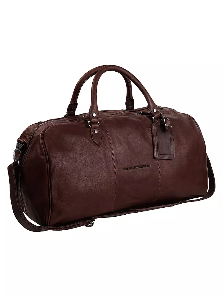 CHESTERFIELD | Bolsa de cuero - Weekender WILLIAM | Marrón