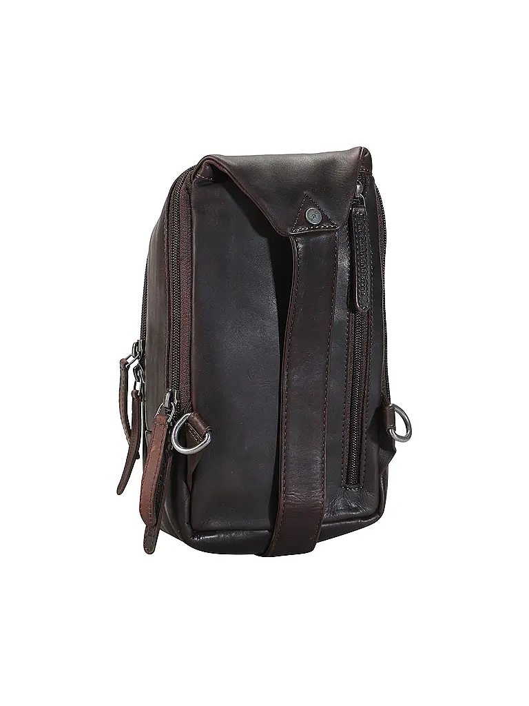 CHESTERFIELD | Bolso de cuero - Bandolera RIGA | Marrón