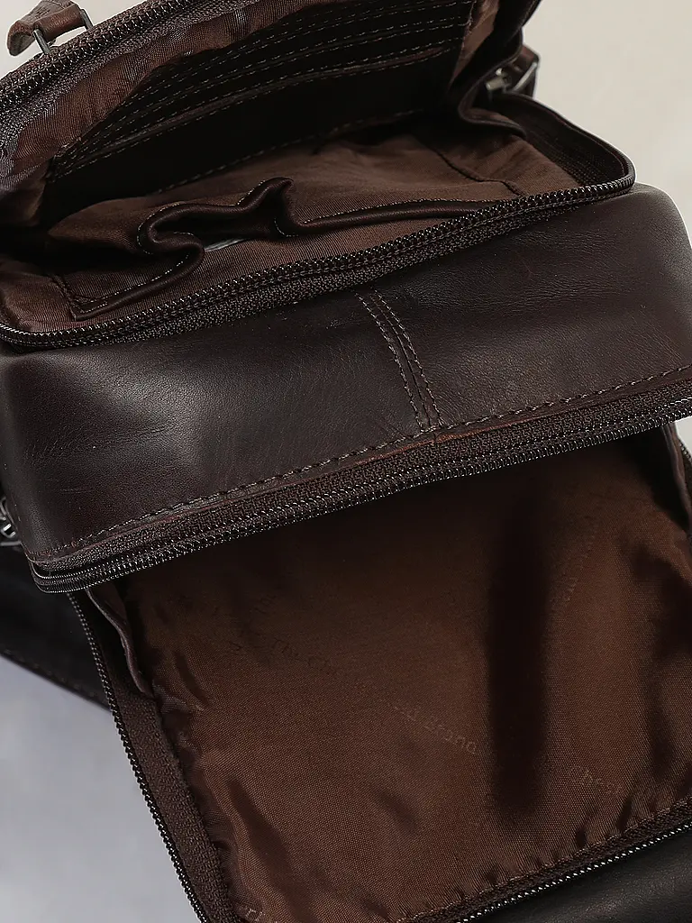 CHESTERFIELD | Bolso de cuero - Bandolera RIGA | Marrón