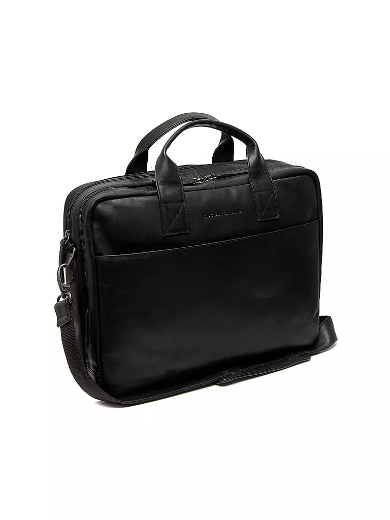 CHESTERFIELD | Bolso de cuero - Bolso para portátil FRAZER | Negro