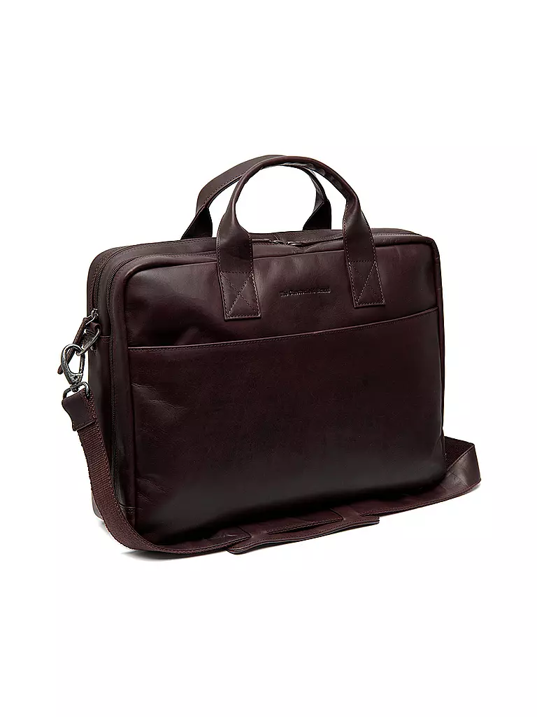 CHESTERFIELD | Bolso de cuero - Bolso para portátil FRAZER | Marrón