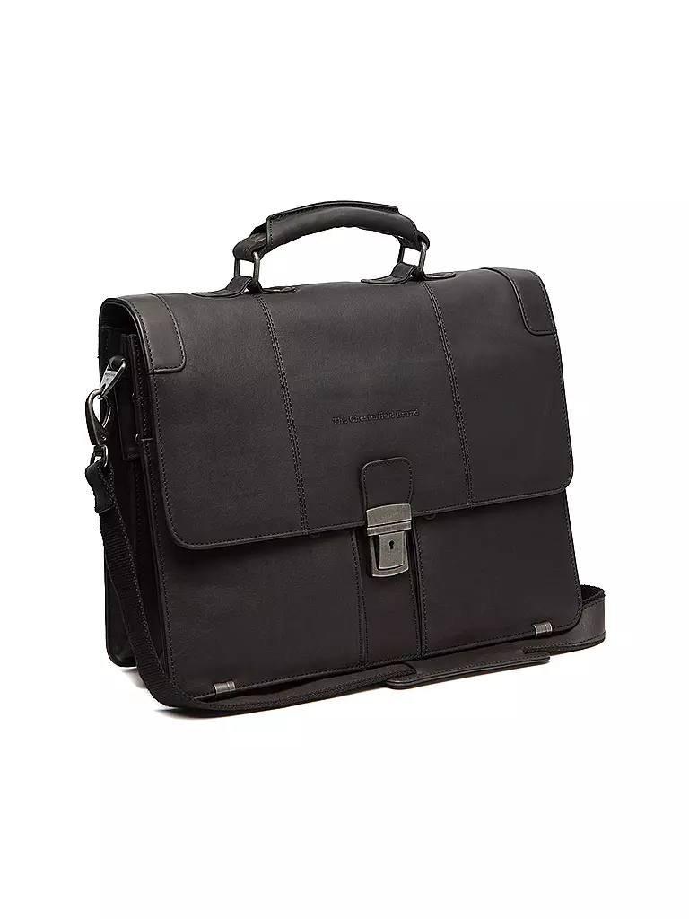 CHESTERFIELD | Bolso de cuero - Maletín STUTTGART 14" | Negro
