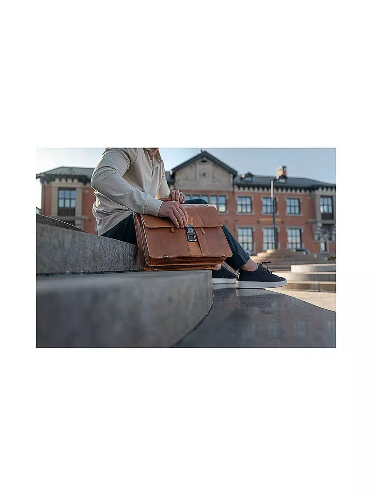 CHESTERFIELD | Bolso de cuero - Maletín STUTTGART 14" |