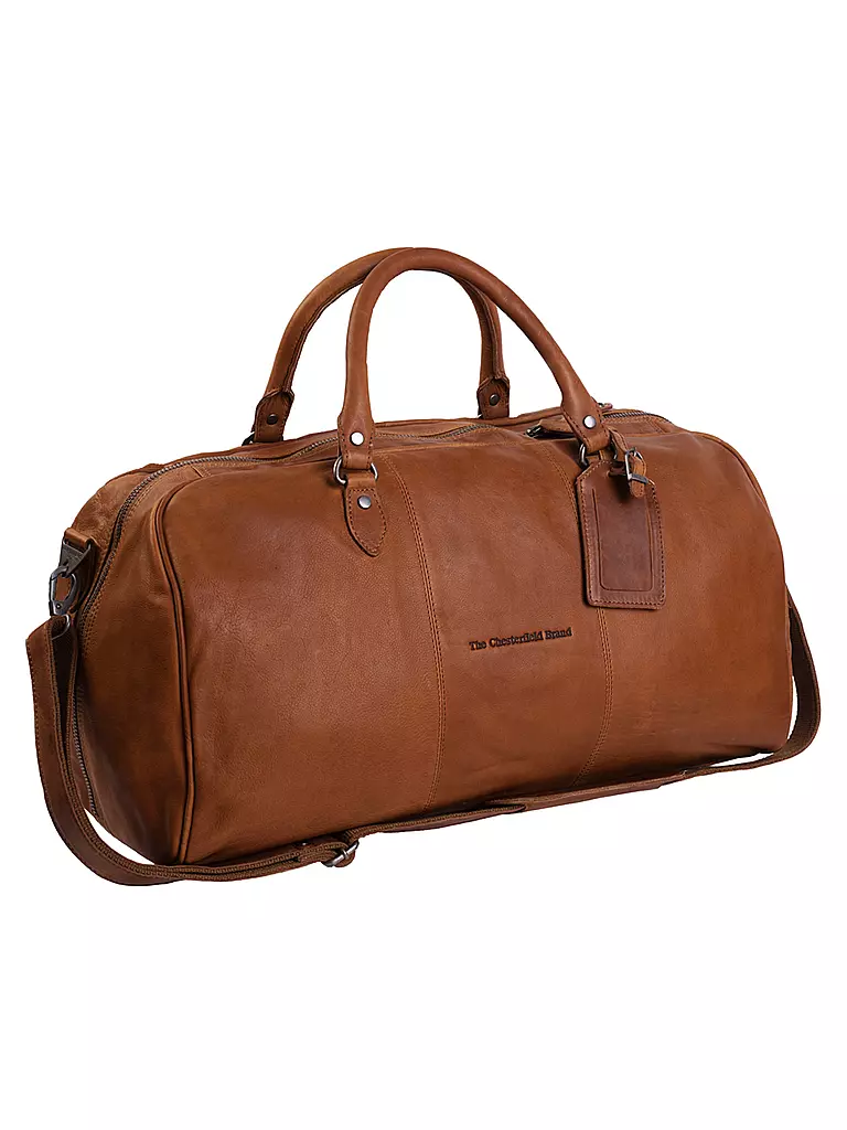 CHESTERFIELD | Bolso de cuero - Weekender WILLIAM | Camel