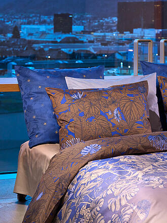 CHRISTIAN FISCHBACHER | Funda nórdica de satén BLUE HOUR 140x200cm Azul/Cobre