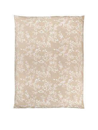 CHRISTIAN FISCHBACHER | Funda nórdica de satén LEAVES VERSO 140x200cm Gris