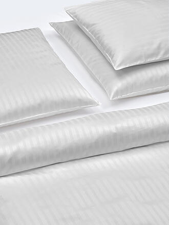 CHRISTIAN FISCHBACHER | Funda nórdica de satén MANHATTAN 140x200cm Gris plateado